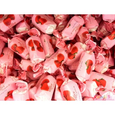 Strawberry Chewy Toffees (100g)