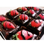 Strawberry Topped Brownies ( 12 Pcs)