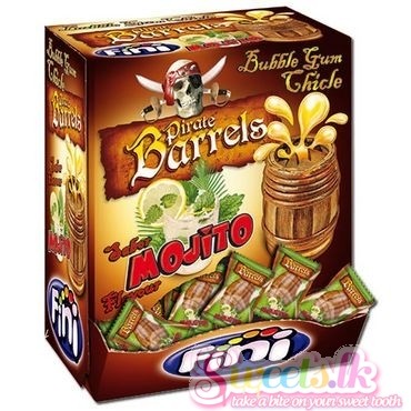 Fini Pirate Barrel Mojito Bubble Gum 200pcs Pack