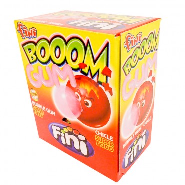 Fini Boom Strawberry Bubble Gum  200pcs Pack