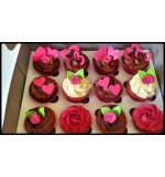 Customized  Vanilla/Chocolate Cupcakes (12pcs)