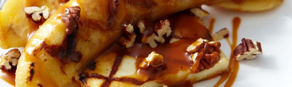 How to make Grilled Bananas and Paneer with Dulce de Leche